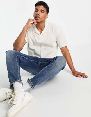mens short sleeve corduroy shirt