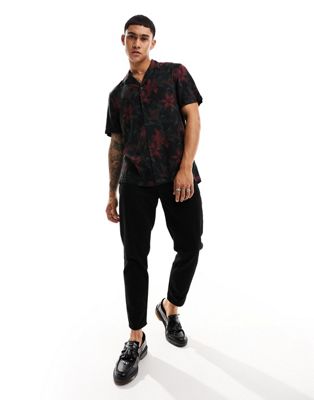 New Look short sleeve floral shirt in multi