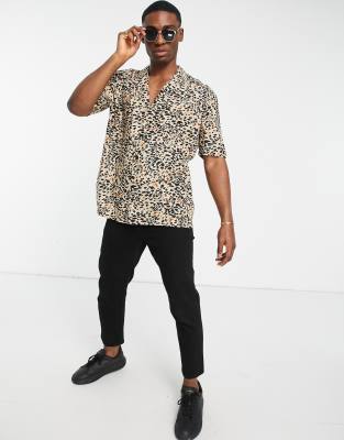 asos leopard print top