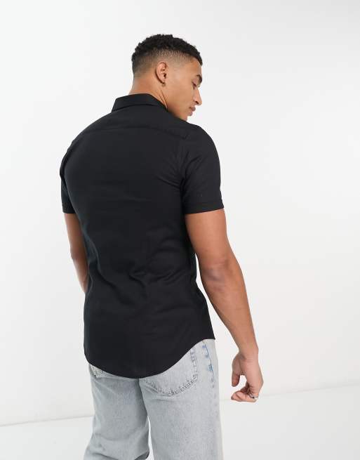 new look muscle fit shirt