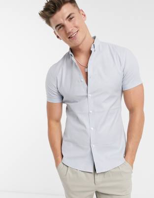 muscle fit short sleeve shirts