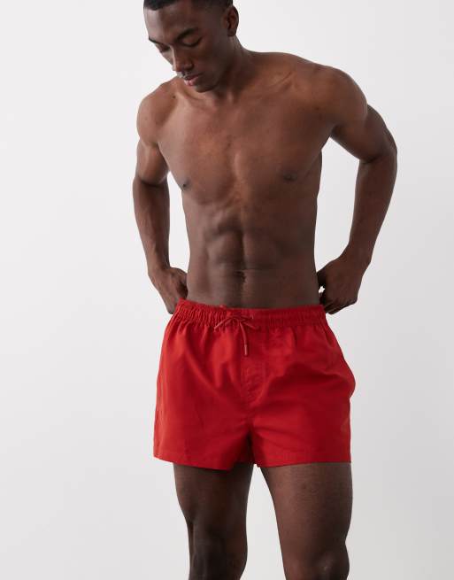 New Look short swim shorts in red, 2 of 5