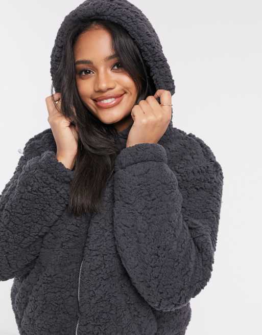 New look teddy bear hoodie sale