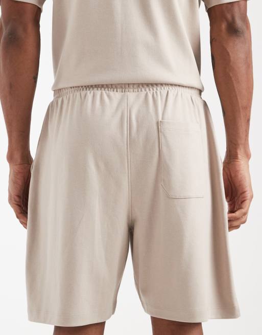 New Look shorts co-ord in taupe, 5 of 5