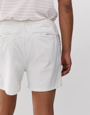 new look white shorts