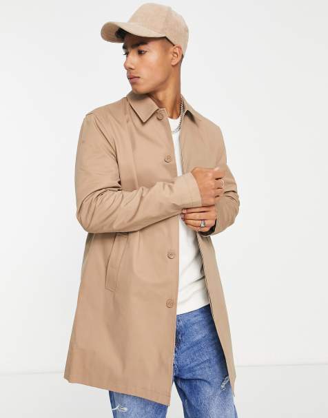 Mens tan raincoat sale