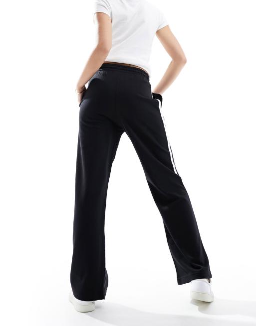 Womens Black Side Striped Joggers Black