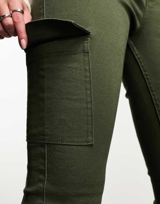 New look hot sale green jeans