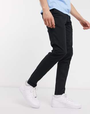 black skinny chino pants