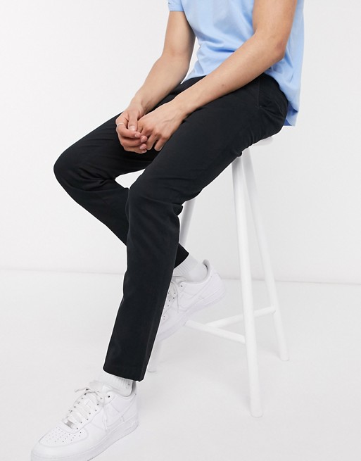 New Look skinny chino trousers in black