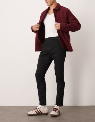 New Look New Look skinny chinos in black