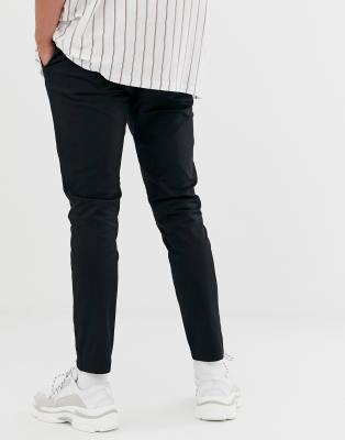 black chino skinny pants