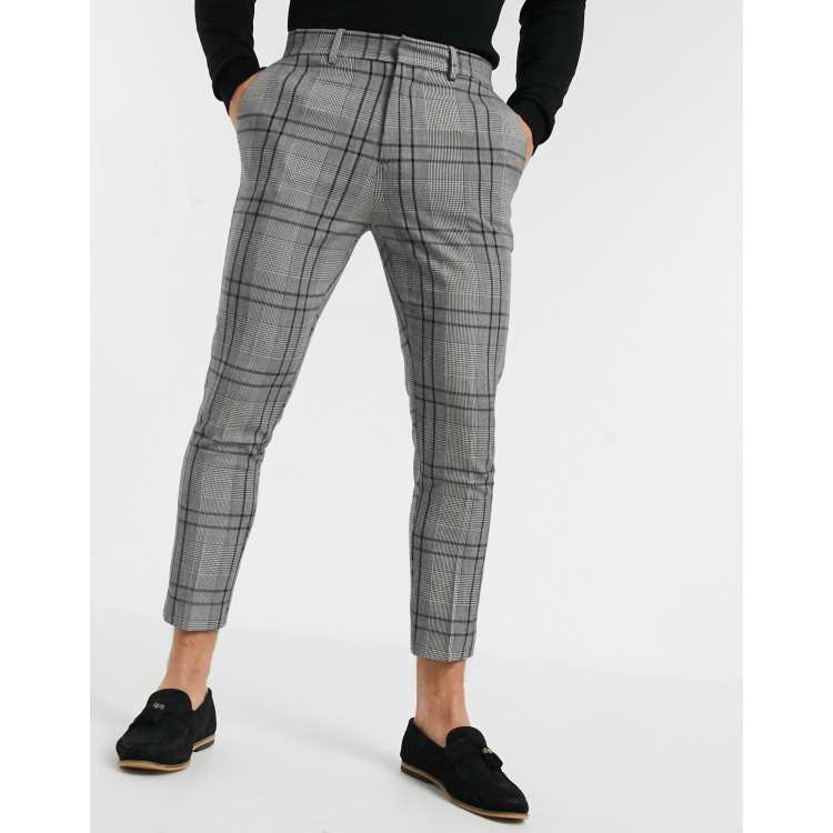 Grey hot sale cropped trousers