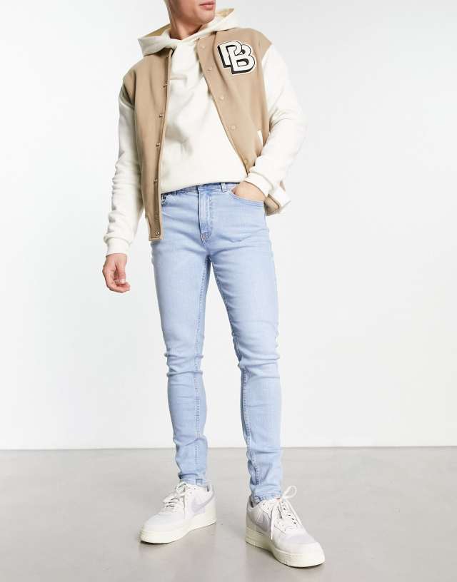 New Look - skinny fit jeans in light wash blue