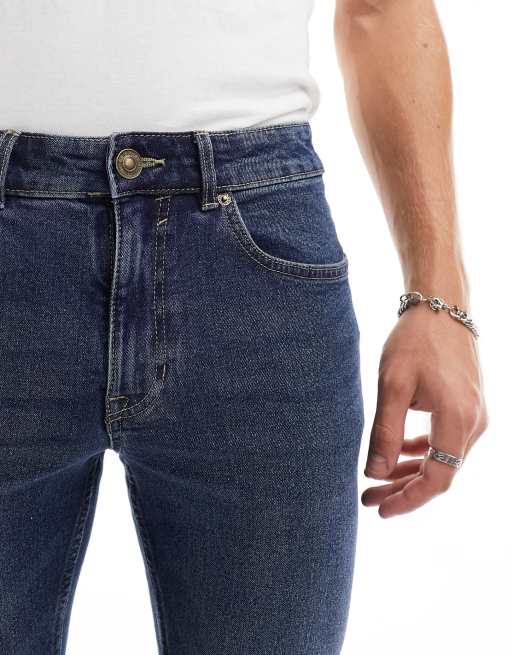 New Look skinny fit jeans in mid wash blue, 5 of 5