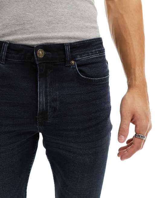 New look mens black clearance jeans