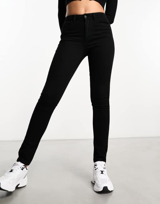 Performance Denim High Rise Skinny Black, Black Skinny Denim