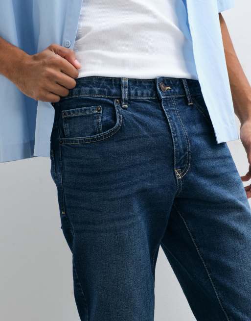 New Look skinny jeans in dark blue, 4 of 5