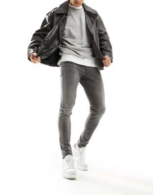 New Look Skinny Jeans In Dark Grey Wash ASOS   205459733 1 Darkgrey