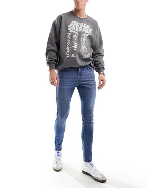 New Look skinny jeans in mid blue - view 1
