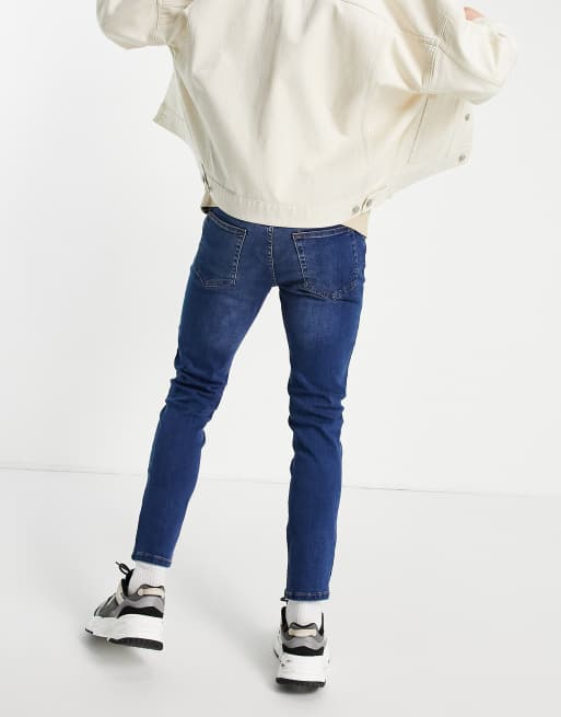 New Look skinny jeans in mid blue, 2 of 4