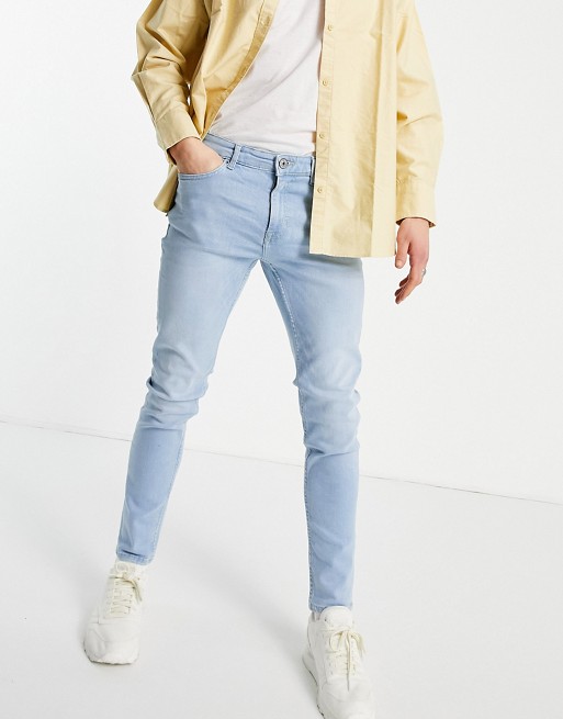 New Look skinny jeans in powder blue wash