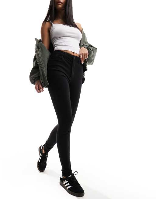 New Look skinny lift and shape jeans in black