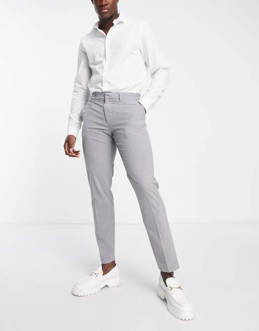 Gray pinstripe pants – The Amisy Company