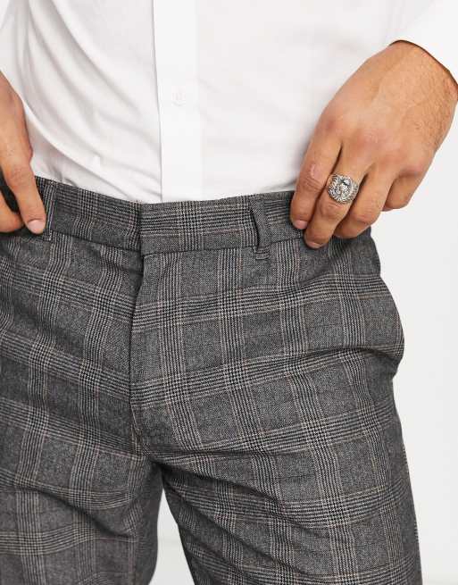 New Look skinny smart pants in gray