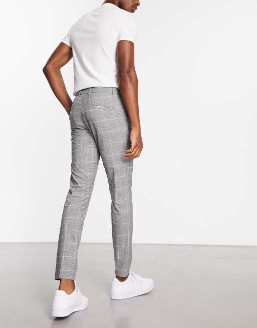 New Look skinny smart pants in gray