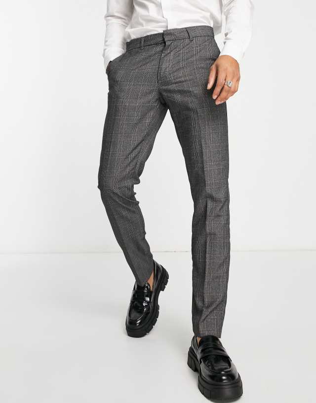 New Look - skinny smart trouser in grey check