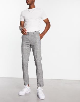 New Look New Look skinny smart trousers in grey
