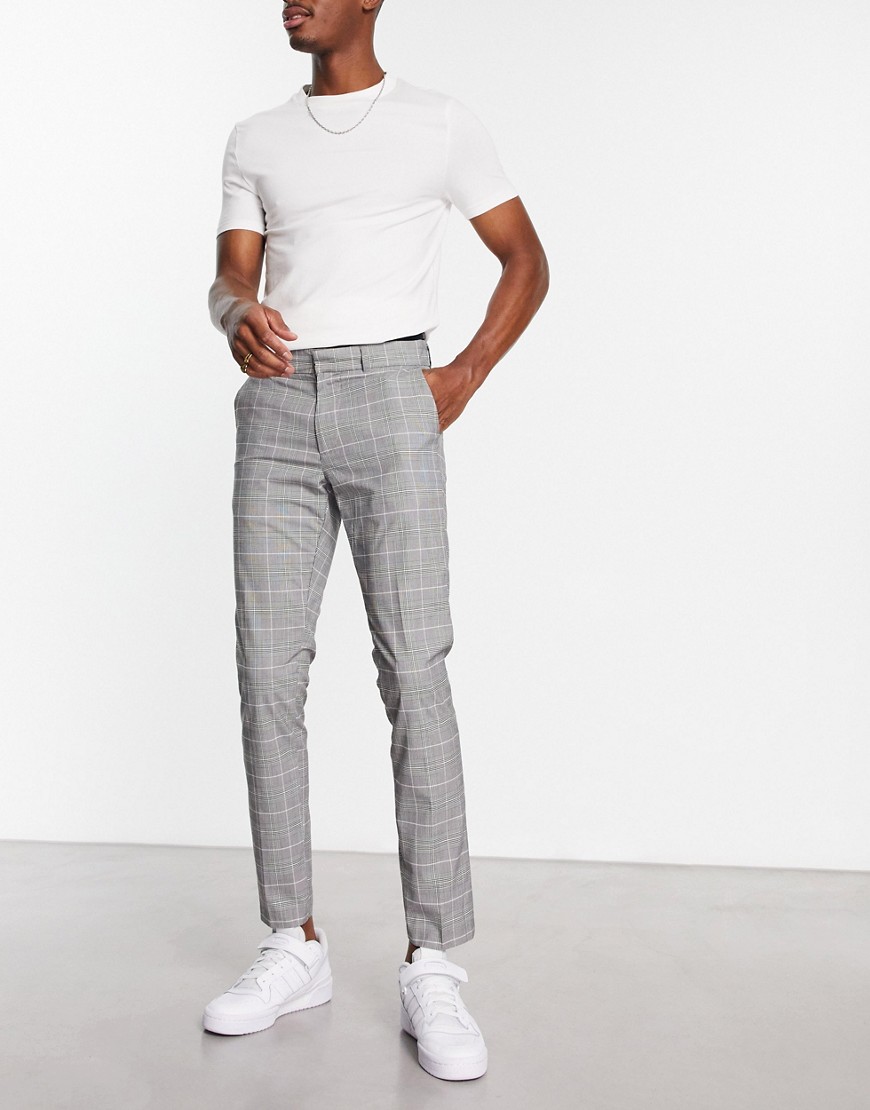 New Look skinny smart trousers in grey