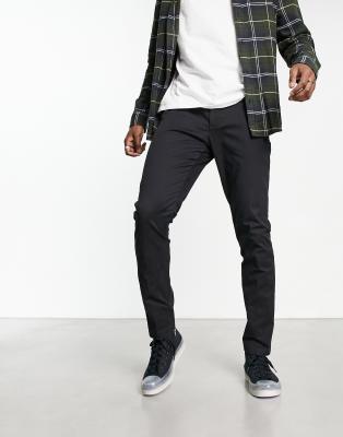 New Look skinny straight chino trousers in black - ASOS Price Checker