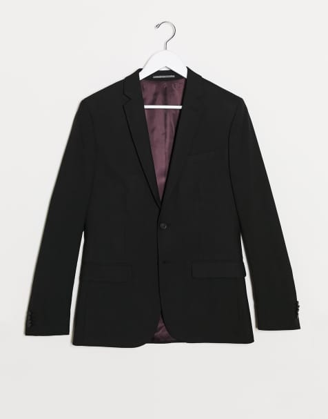 New Look skinny suit jacket in black - view 1