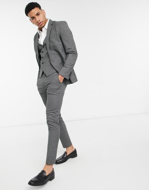 Super skinny grey on sale suit