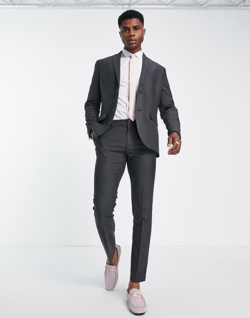 Dark grey 2025 skinny suit