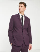 River Island Big & Tall houndstooth blazer in gray