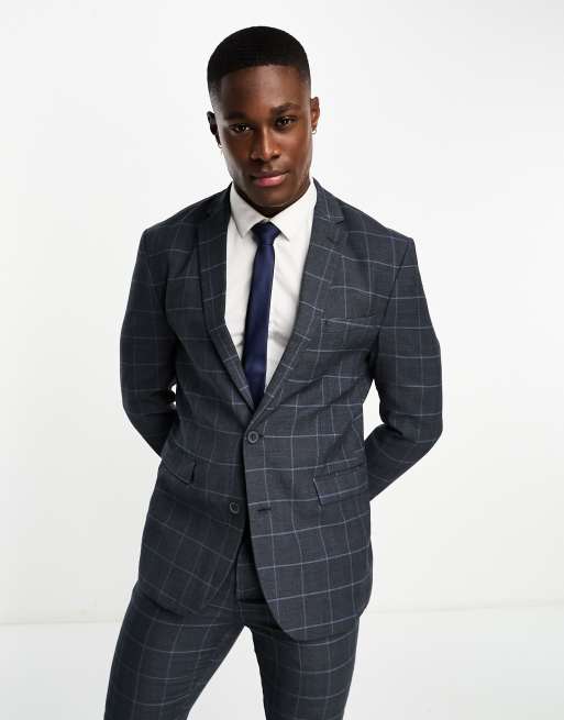 Grey on sale checkered suits