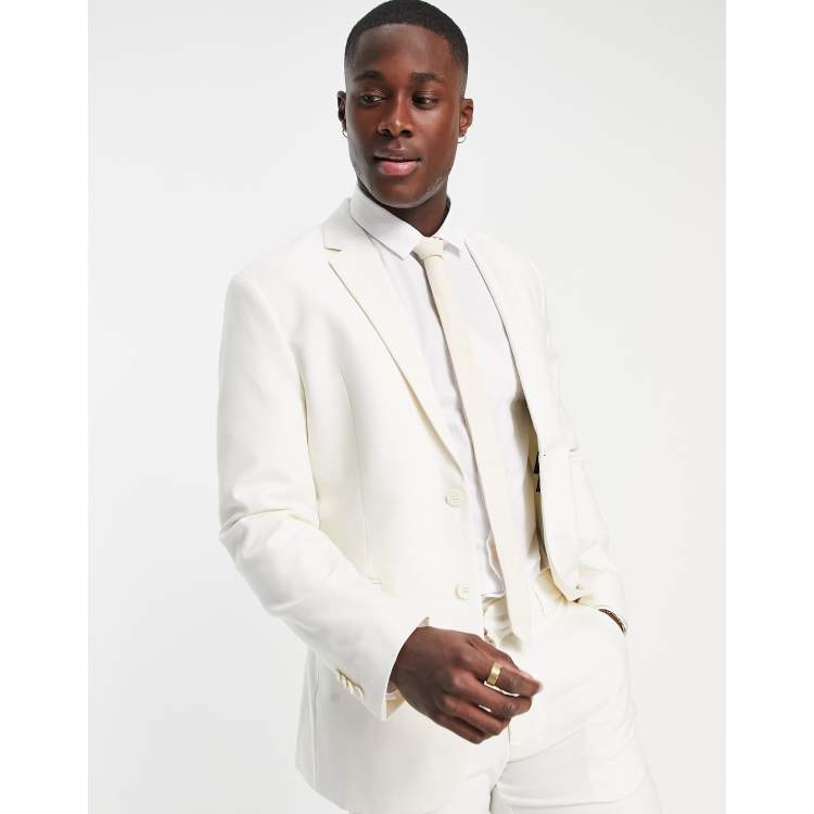 Off white tailored jacket sale