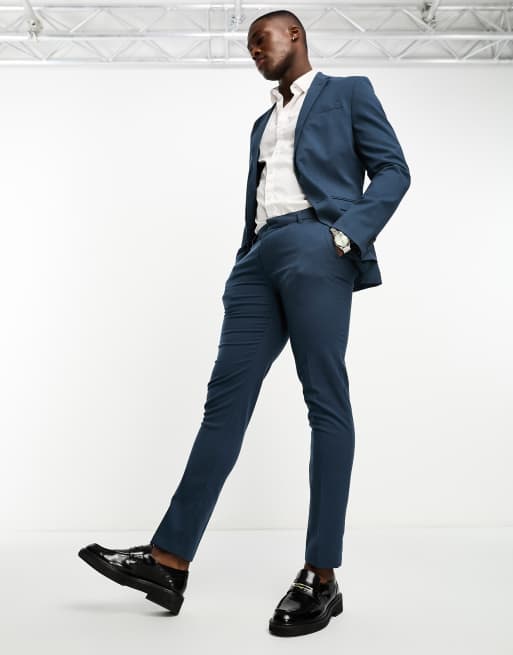 New Look slim suit pants in navy