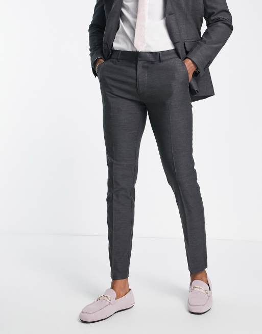 New Look skinny smart pants in gray