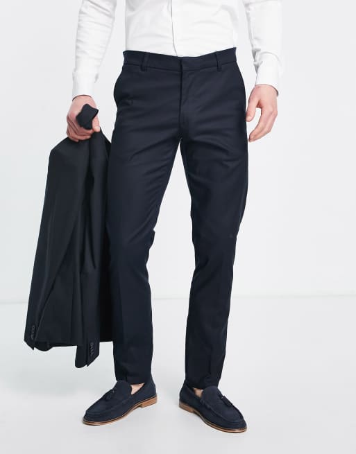 New Look slim suit pants in navy