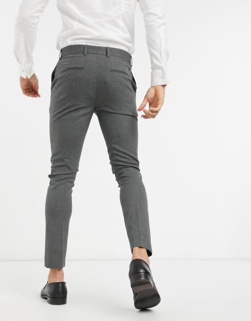 Dark grey on sale skinny trousers