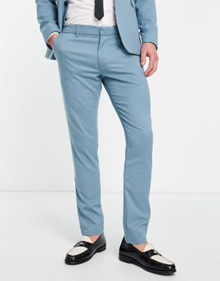 New Look skinny suit trousers in turquoise