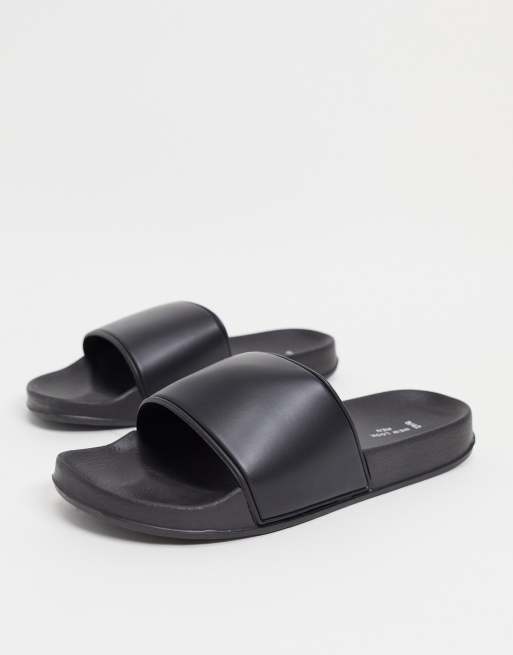 New Look Slider in Schwarz ASOS