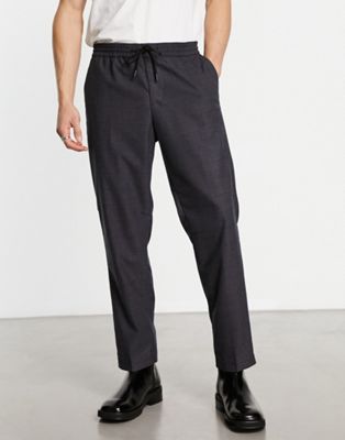 New Look slim check trousers in grey - ASOS Price Checker