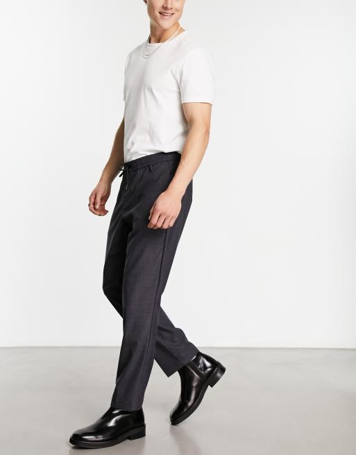 Slim checkered hot sale trousers