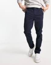 ASOS DESIGN tapered cargo trousers in navy | ASOS