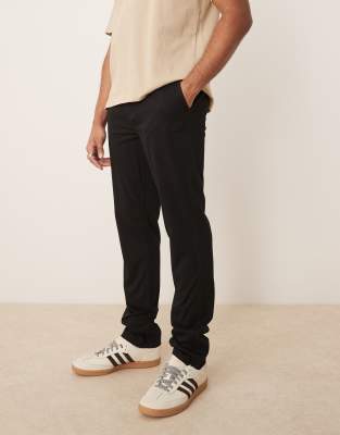 New Look slim chinos in black